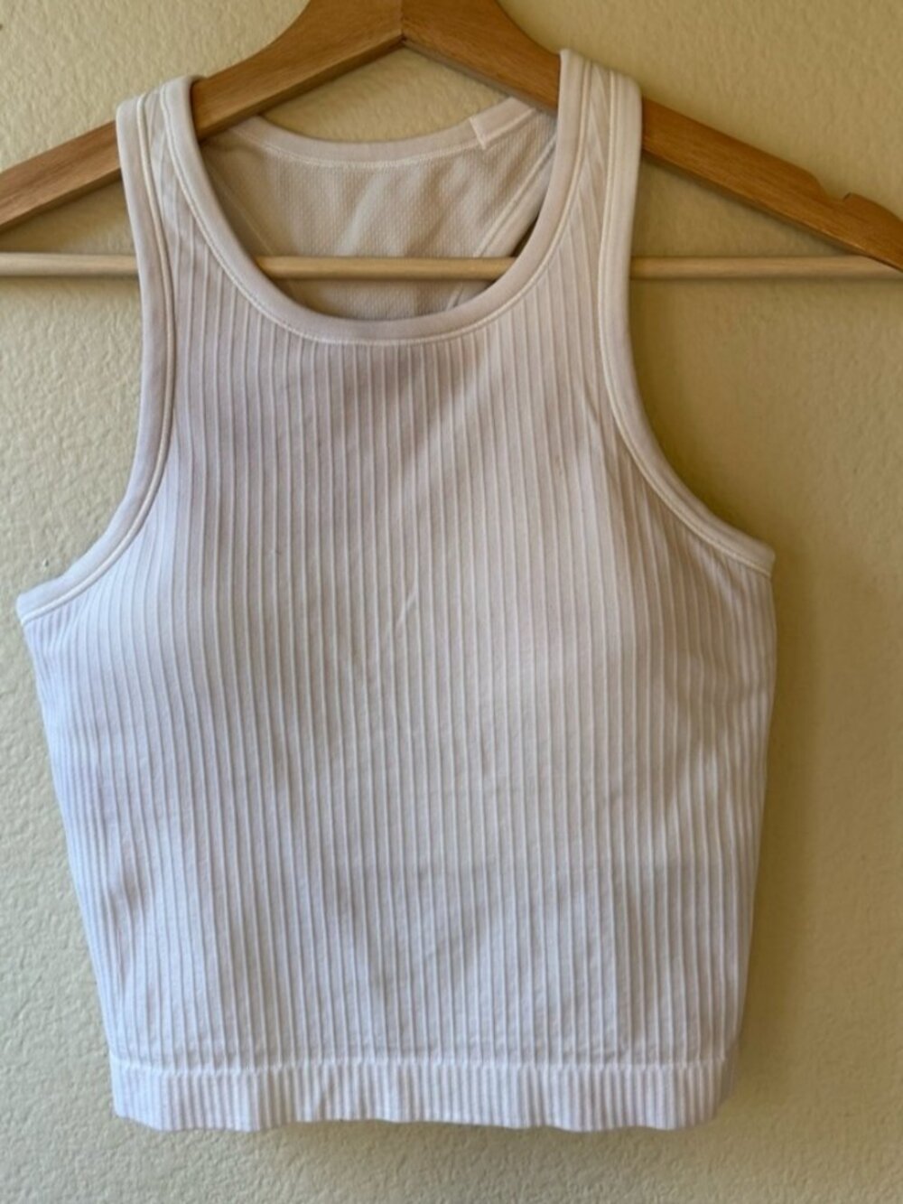 White Ribbed Tank
